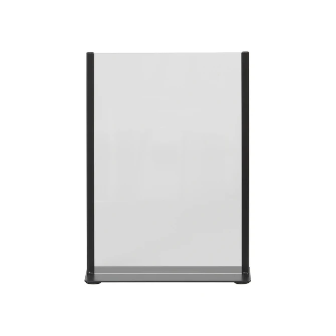 Kaarthouder Europel metaal met acryl bord A4 zwart