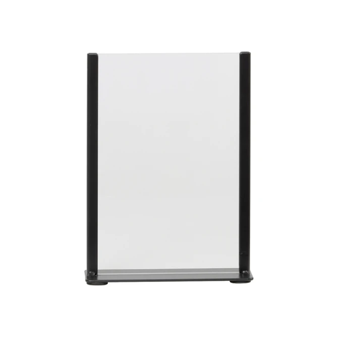 Kaarthouder Europel metaal met acryl bord A5 zwart