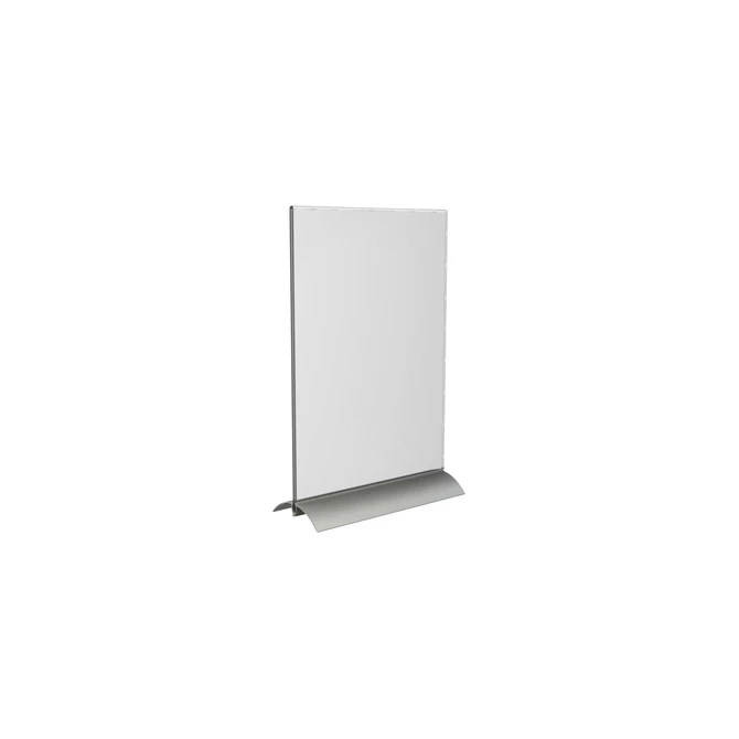 Kaarthouder Europel T-standaard A4 staand acryl / aluminium