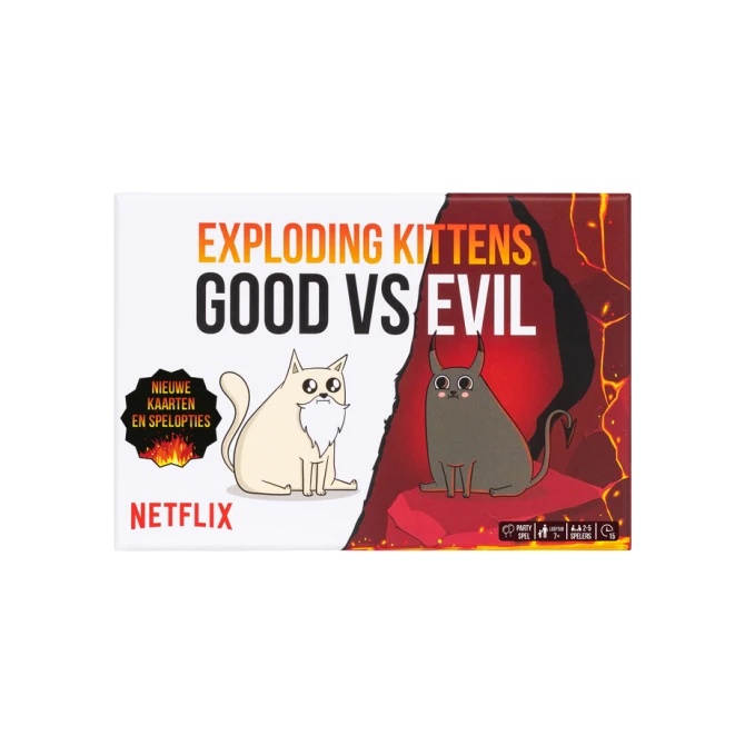 Kaartspel Exploding Kittens good vs evil