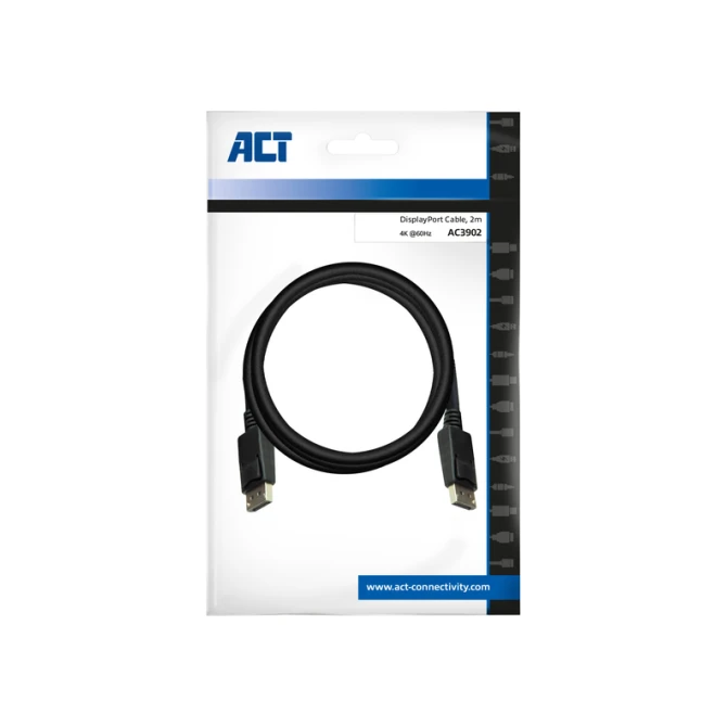 Kabel ACT DisplayPort 2 meter zwart