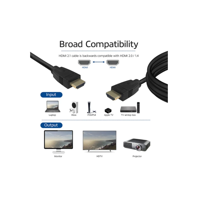 Kabel ACT HDMI 8K UHS v2.1 HDMI-A male - HDMI-A male 3 meter