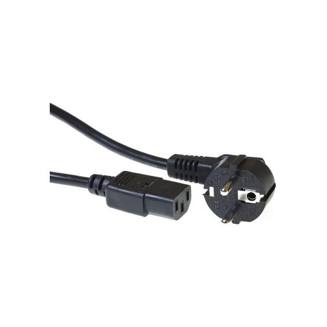 Kabel ACT Netsnoer CEE 7/7 male - C13 zwart 1.5 meter