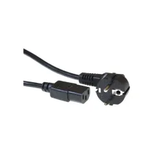Kabel ACT Netsnoer CEE 7/7 male - C13 zwart 2.5 meter