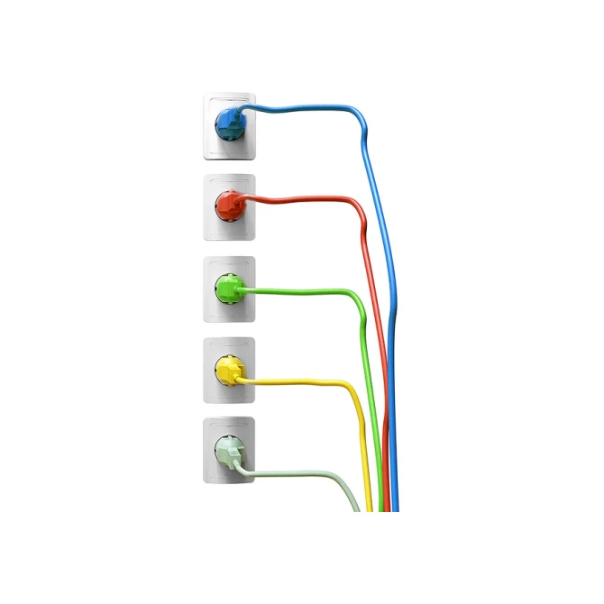 Kabel ACT Netsnoer CEE 7/7 male - C13 zwart 2.5 meter
