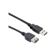 Kabel ACT USB 2.0 A male - USB A female zwart 0.5 meter