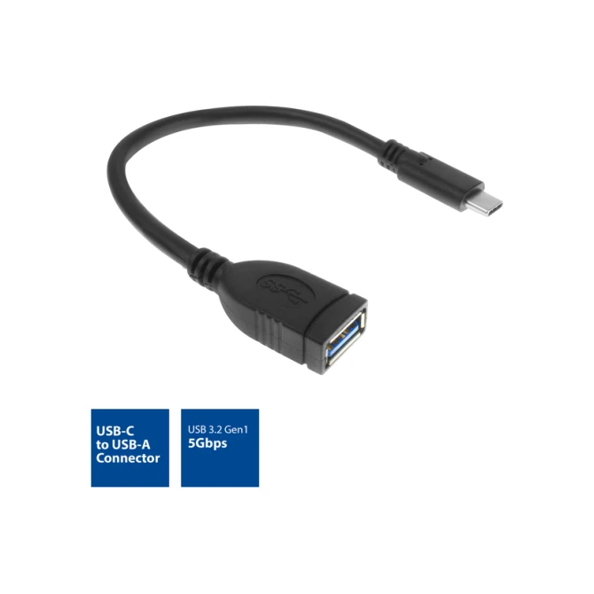 Kabel ACT USB 3.0 OTG USB-C male naar USB-A female