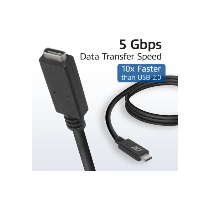 Kabel ACT USB 3.0 to USB-C verlengkabel 2m Kabel ACT USB 3.0 to USB-C verlengkabel 2m