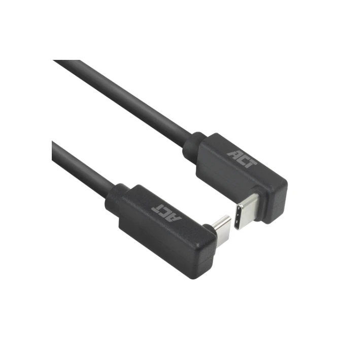 Kabel ACT USB-C hoek boven/beneden 10Gbps 2m