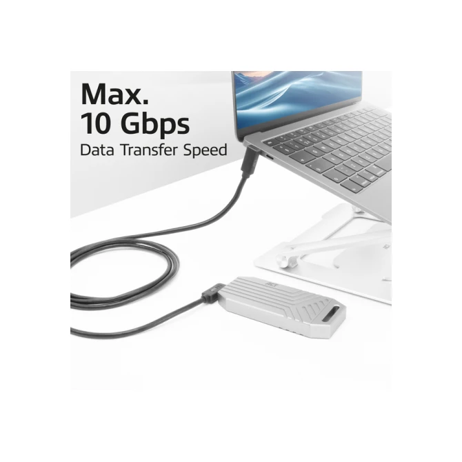 Kabel ACT USB-C hoek links/rechts USB-C hoek boven/beneden 10Gbps 1m