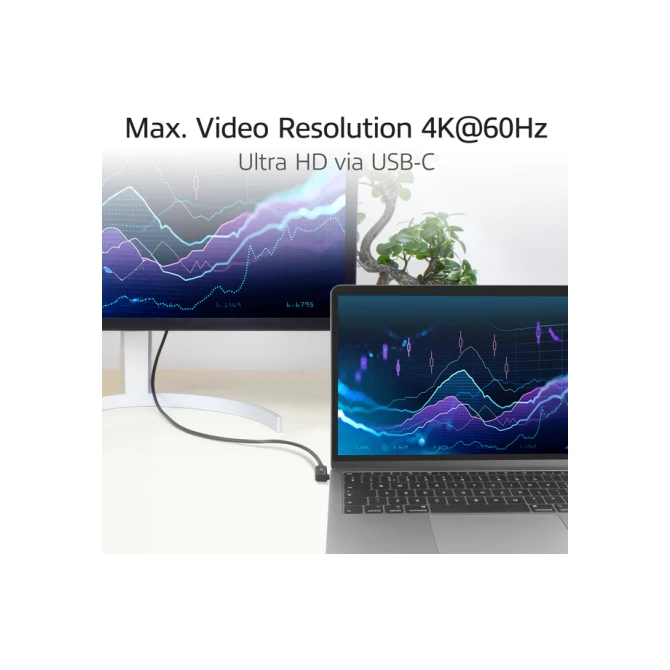 Kabel ACT USB-C hoek links/rechts USB-C hoek boven/beneden 10Gbps 2m
