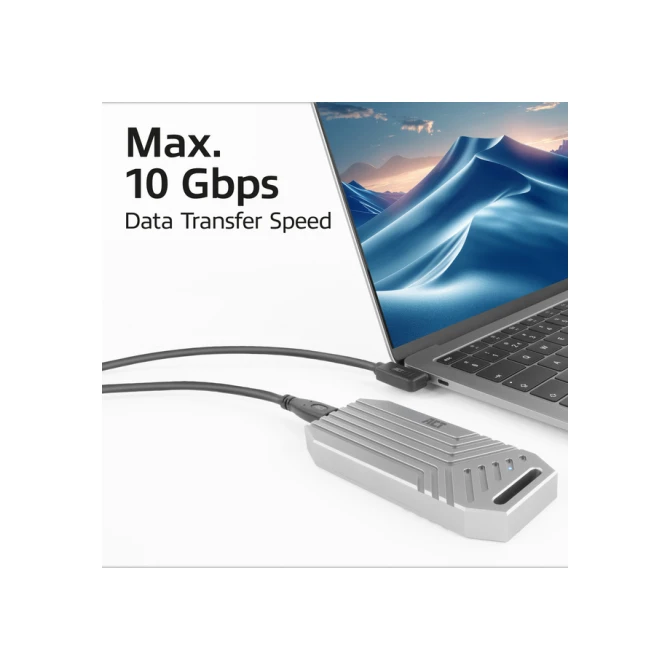 Kabel ACT USB-C standaard naar USB-C hoek 10Gbps 2m