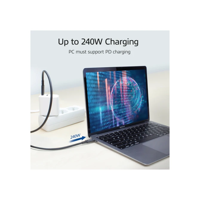 Kabel ACT USB-C USB 4 20Gbps Thunderbolt3 1 meter