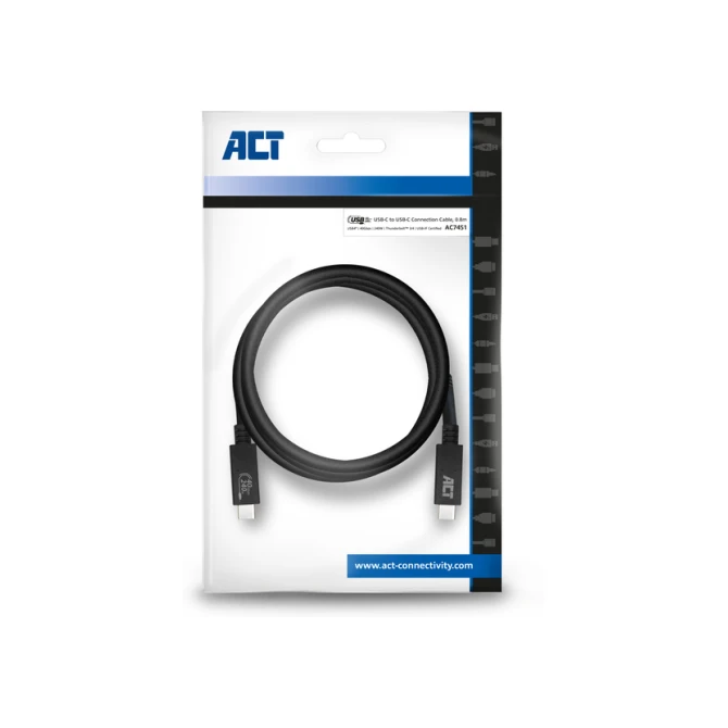 Kabel ACT USB4 40Gbps USB-C USB-IF