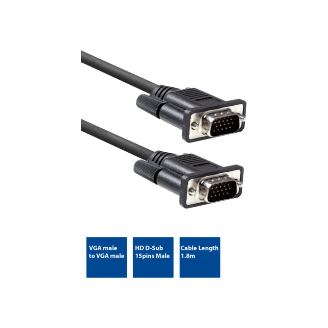Kabel ACT VGA Monitor 1.8 meter