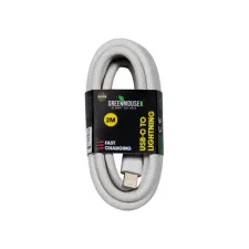 Kabel Green Mouse USB-C to Lightning data Woven 2m Kabel Green Mouse USB-C to Lightning data Woven 2m
