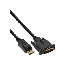Kabel inLine Displayport DVI 24+1 M/M 2 meter zwart