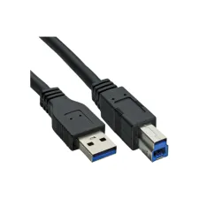 Kabel Inline USB-A USB-B 3.0 M 0.5 meter zwart