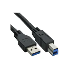 Kabel Inline USB-A USB-B 3.0 M 1.5 meter zwart