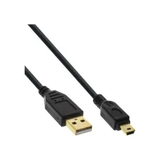 Kabel Inline USB-A USB mini-B 2.0 M 5pin 2 meter zwart