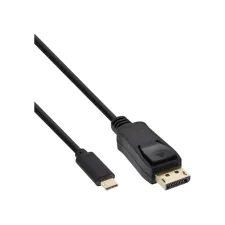 Kabel inLine USB-C Displayport 3.1 4K M/M 2 meter zwart