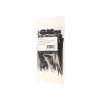 Kabelbinders IEZZY nylon 2.5x100mm D 20.5mm zwart 100 stuks