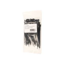 Kabelbinders IEZZY nylon 2.5x100mm D 20.5mm zwart 100 stuks