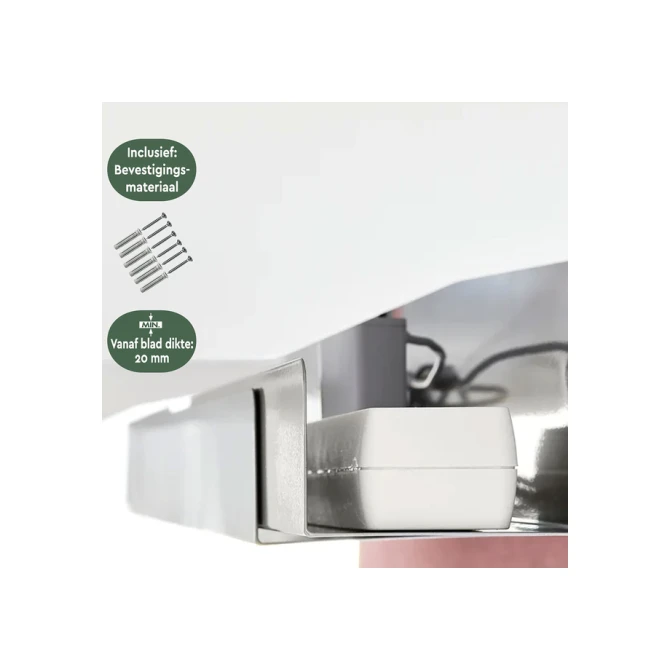 Kabelgoot BRASQ verstelbaar 75-150cm CT100 zilver