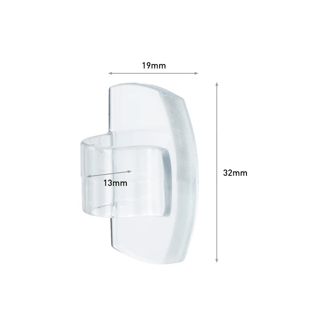 Kabelklem Command rond incl bevestigingsstrips transparant 4 stuks