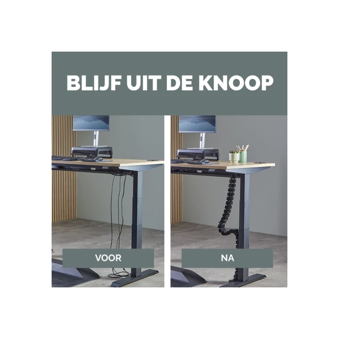Kabelslang Fellowes zwart