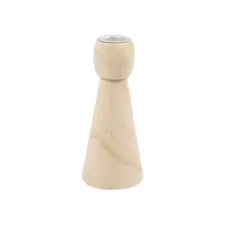 Kandelaar Creativ Company hout conisch 14.5cm
