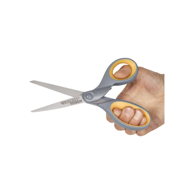 Kantoorschaar Westcott 210mm met softgrip titanium