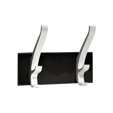 Kapstok Unilux wand Cypres 2 haken metallic grijs