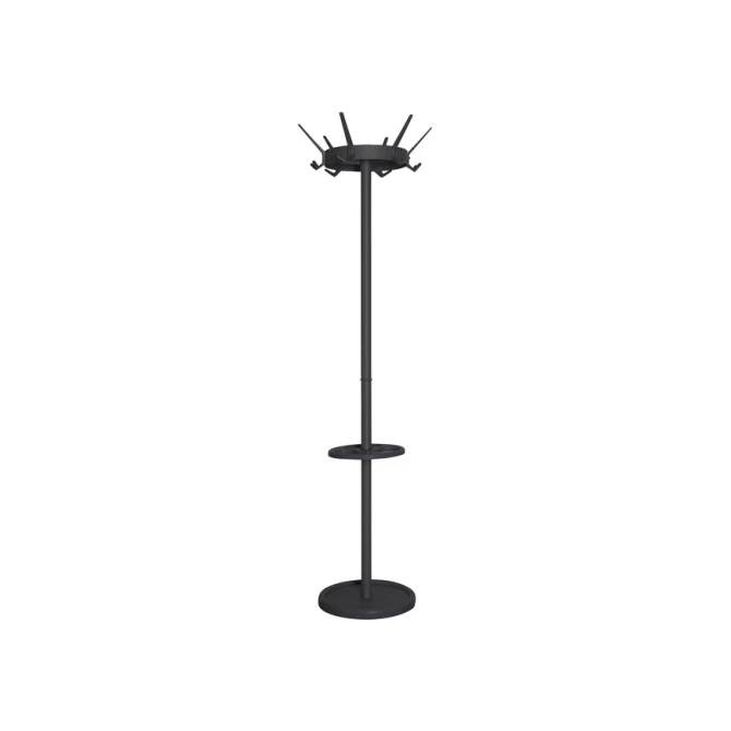 Kapstok Vepa Bins Crown 18 haken staand zwart