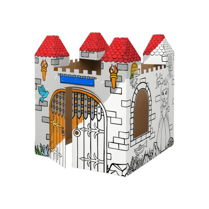 Kartonnen Kasteel XL Bankers Box Play inkleurbaar