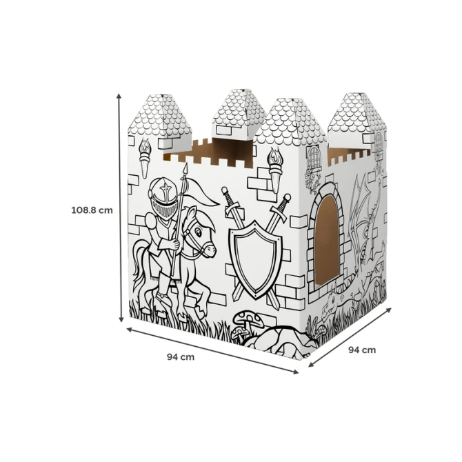 Kartonnen Kasteel XL Bankers Box Play inkleurbaar