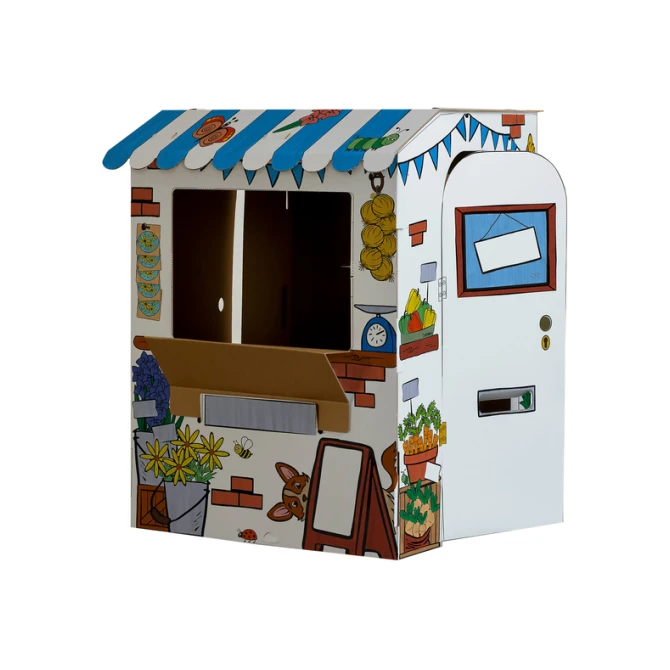 Kartonnen Marktkraam XL Bankers Box Play inkleurbaar