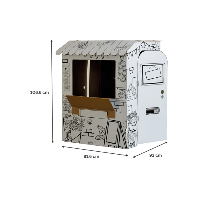 Kartonnen Marktkraam XL Bankers Box Play inkleurbaar