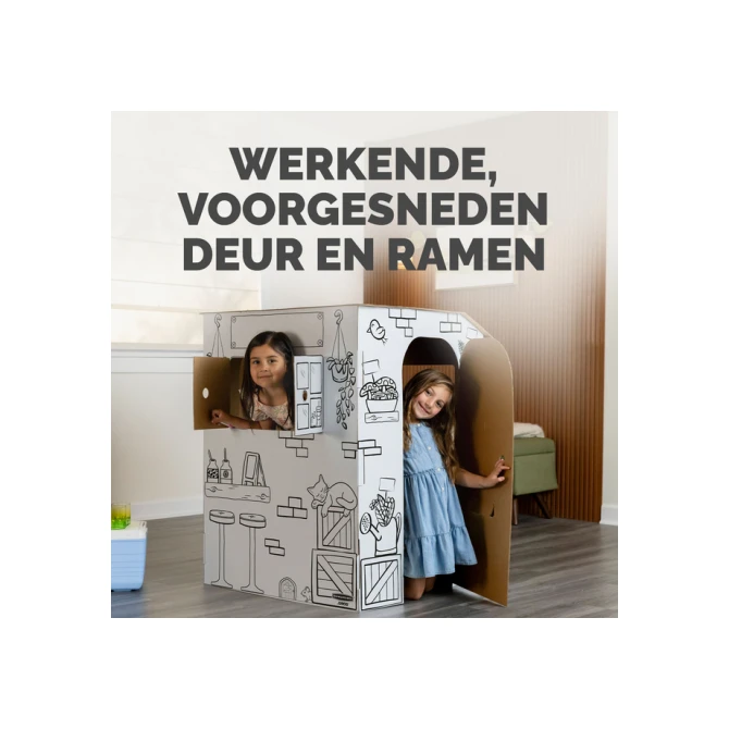 Kartonnen Marktkraam XL Bankers Box Play inkleurbaar