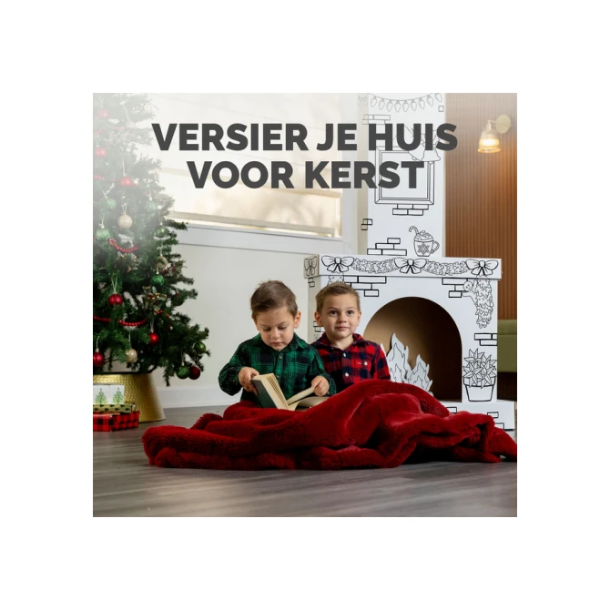 Kartonnen Openhaard XL Bankers Box Play inkleurbaar