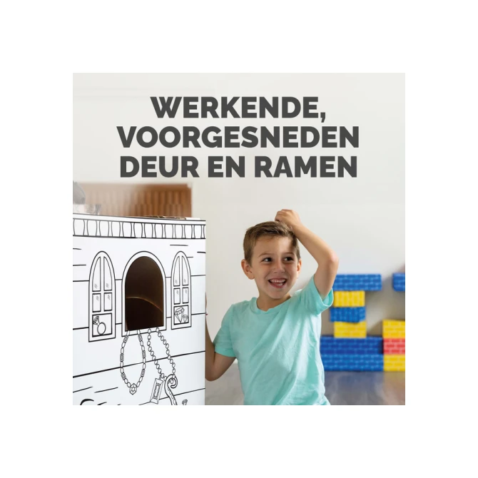 Kartonnen Piratenschip XL Bankers Box Play inkleurbaar