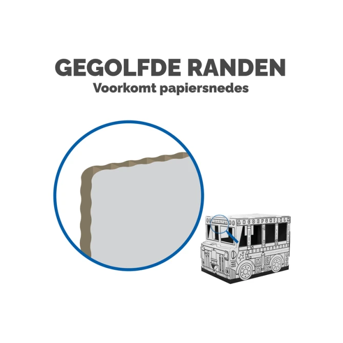 Kartonnen Speelbus Bankers Box Play inkleurbaar