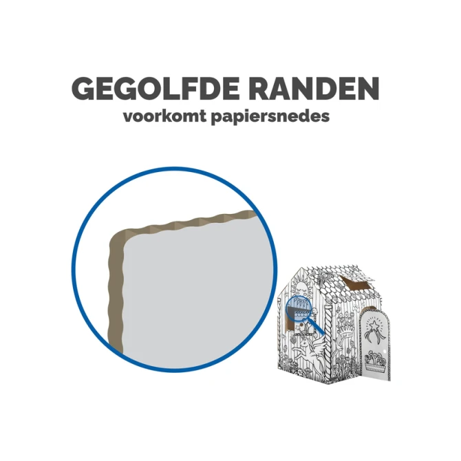 Kartonnen speelhuis XL Eenhoorn Bankers Box Play inkleurbaar