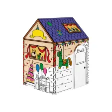 Kartonnen speelhuis XL Verjaardag Bankers Box Play inkleurbaar