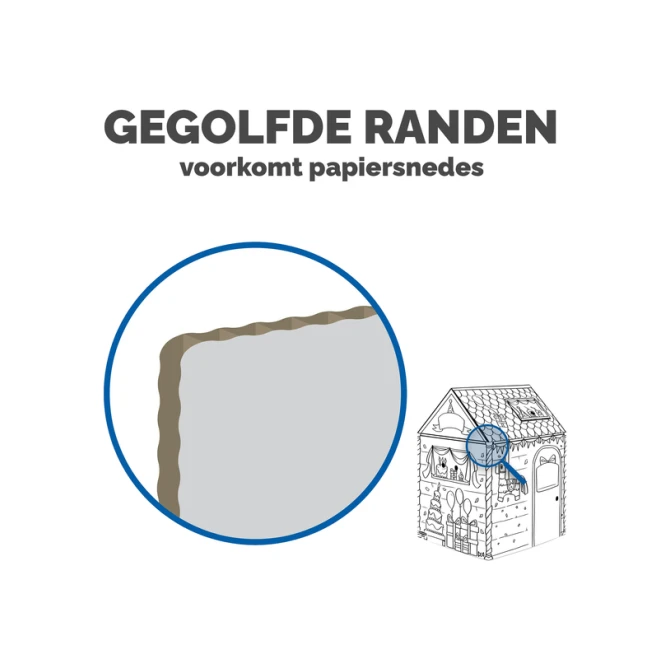 Kartonnen speelhuis XL Verjaardag Bankers Box Play inkleurbaar