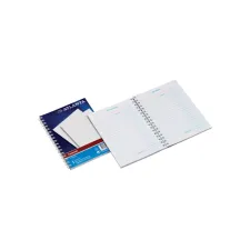 Kasboek Djois Atlanta A6 50x2vel 2x1 kolom met zijspiraal