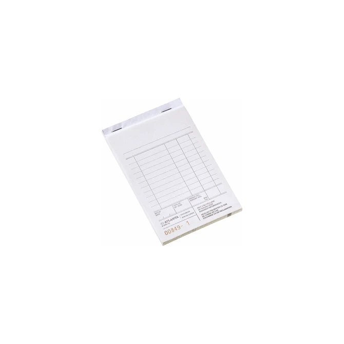 Kassablok Djois Atlanta met kopie (carbon) 142x100mm 50x2vel houtvrij wit