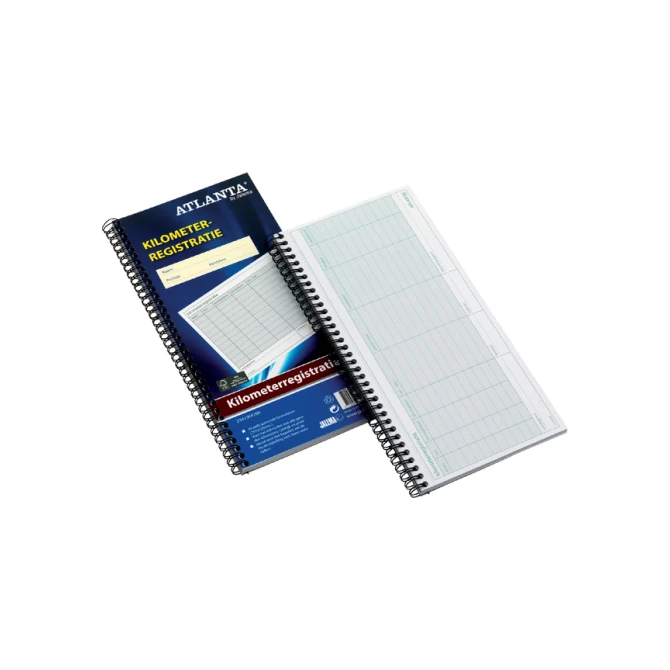 Kilometer registratieboek Djois Atlanta 40x2vel met spiraal