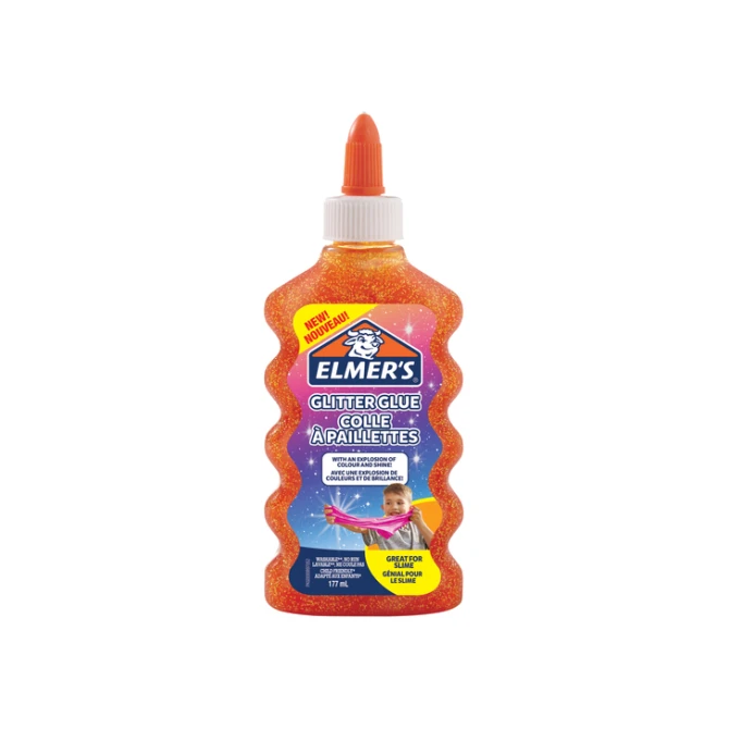 Kinderlijm Elmer's glitter oranje