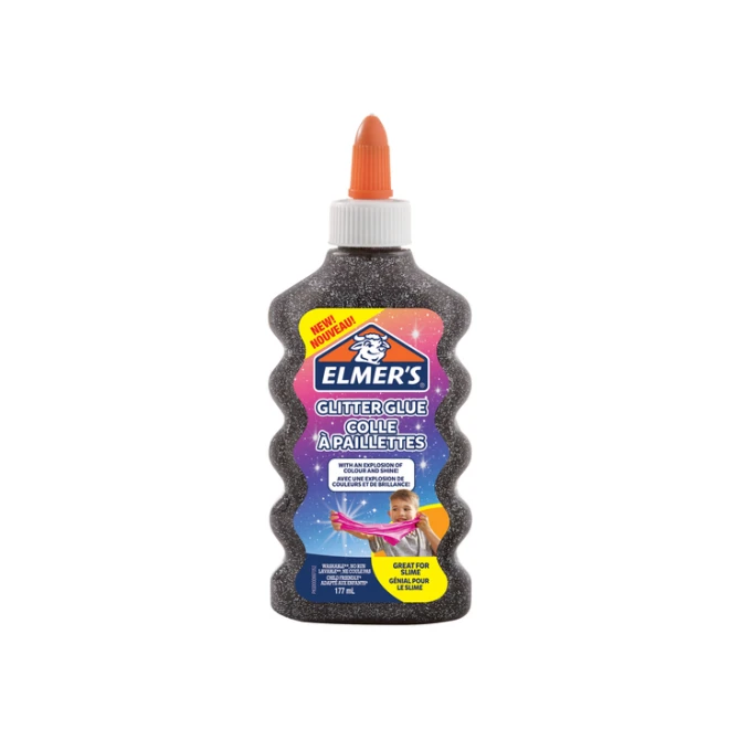 Kinderlijm Elmer's glitter zwart